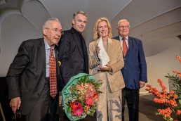 Stiftungs-Vorsitzender Dr. Klaus P. Arnold, Meissen-CERO Dr. Tillmann Blaschke, Preisträgerin Dr. Maria Furtwängler, Laudator Prof. Dr. Hubert Heuser